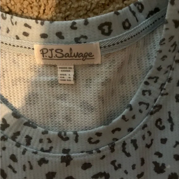 NWT P.J. Salvage Gray Leopard Print set - Picture 2 of 4